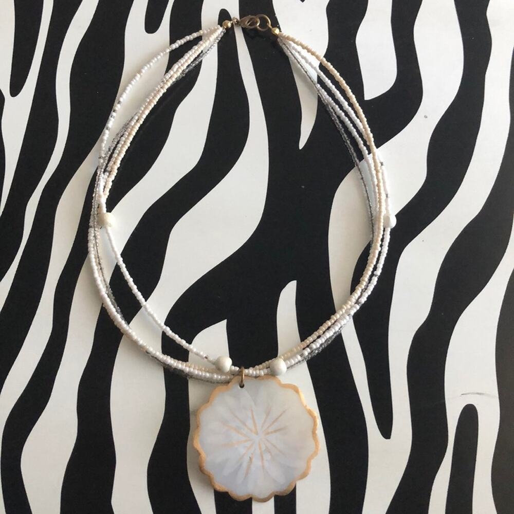 3 for $30 White Mother of Pearl Necklace